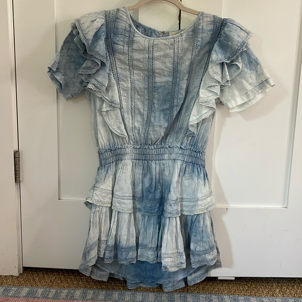 LOVE SHACK FANCY BLUE NATASHA HERITAGE DRESS!!!